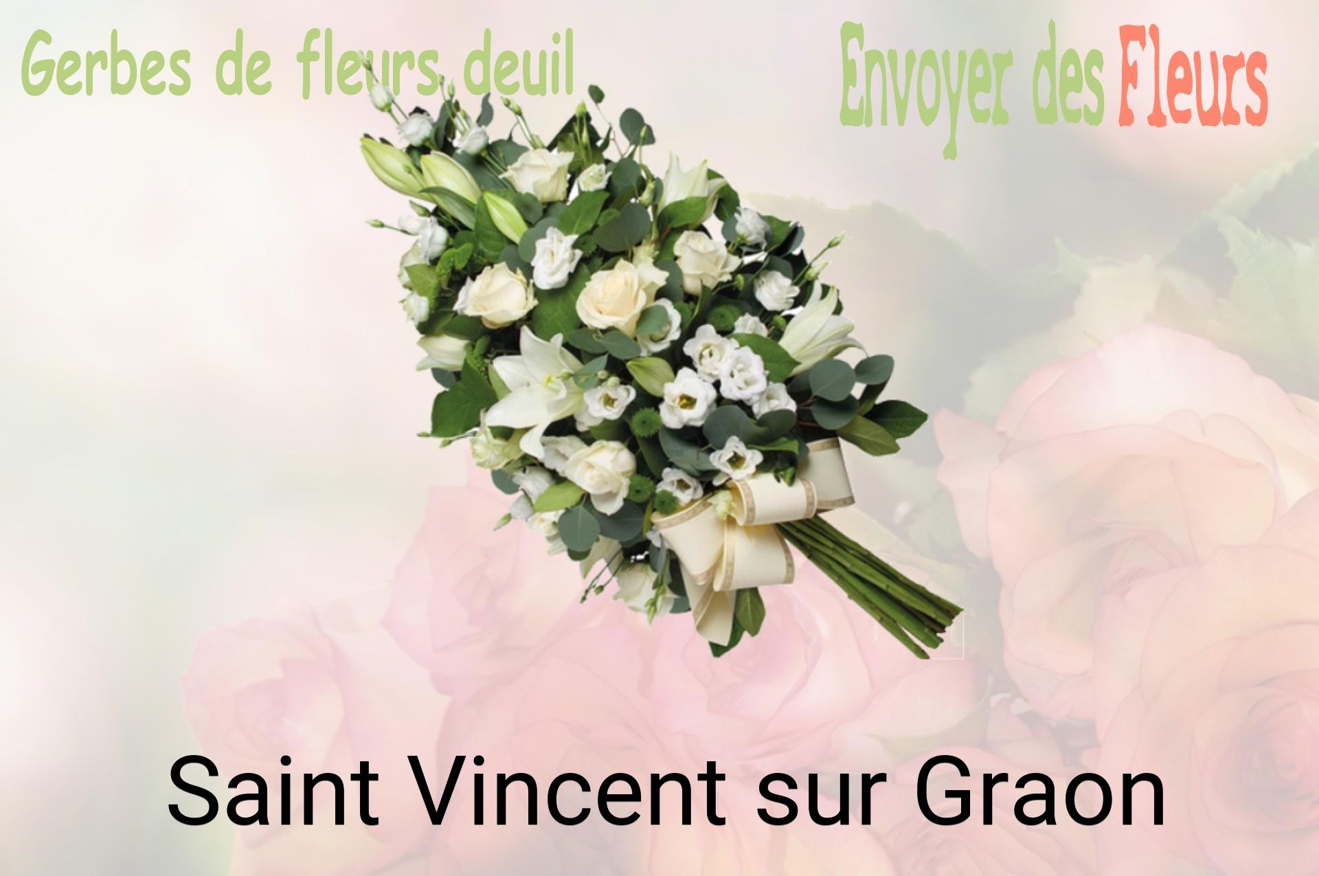 Gerbe de fleurs de deuil livrée à Saint-Vincent-sur-Graon